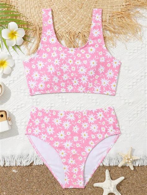 Adolescent Fille Bikini Imprim Floral Mode En Ligne Shein France