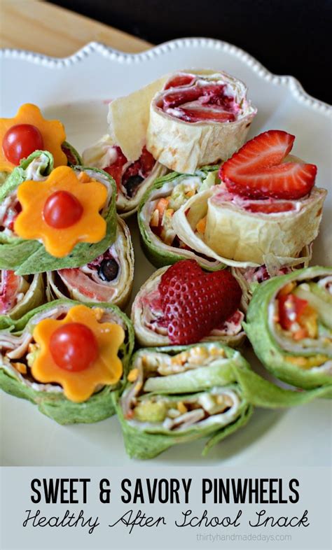 Sweet And Savory Pinwheels Healthy After School Snack