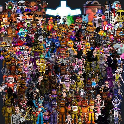 Todos Los Animatronics De La Saga De Fnaf El Personaje De Scott Y