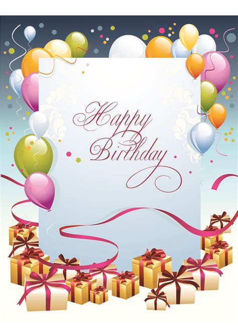 printable birthday cards templates  printable  foldable birthday card template