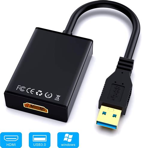 Gana Adaptador USB A HDMI De Audio Y Video Negro Amazon Mx