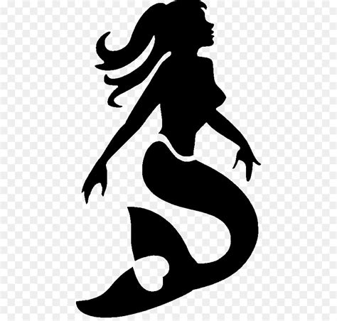 Free Little Mermaid Silhouette Clip Art, Download Free Little Mermaid ...