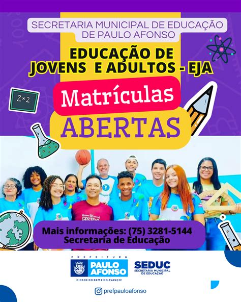 Seduc Abre Matr Culas Para O Ensino De Jovens E Adultos Eja