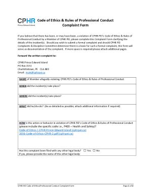 Fillable Online Code Of Ethics Rules Of Professional Conduct