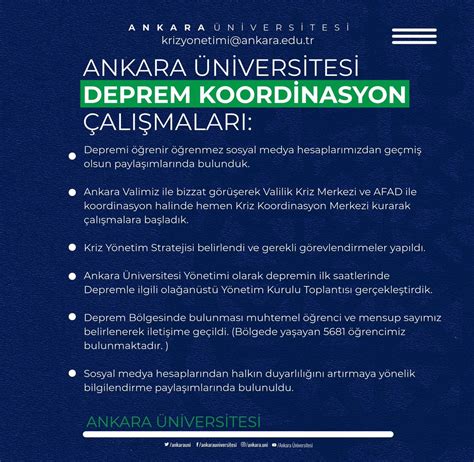 Ankara Üniversitesi on Twitter Depremde hayatını kaybedenlere Allah