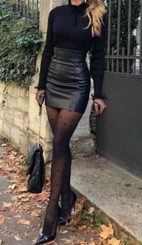 Hot High Waisted Mini Skirt Leather Skirt Women Leather Skirt Black