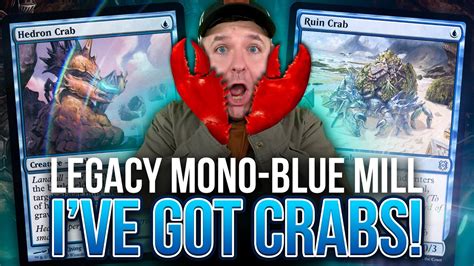 I VE GOT CRABS Legacy Mono Blue Mill Hedron Crab Ruin Crab