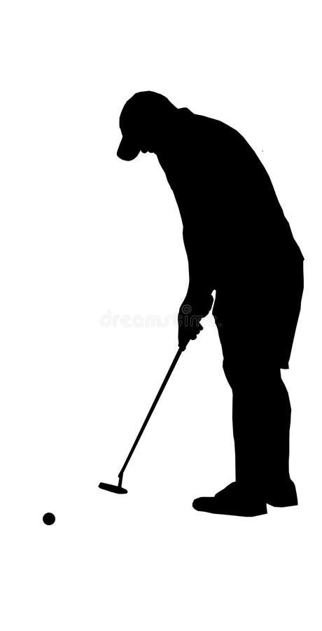 Golf Silhouette Vector Image Illustration Stock Illustration