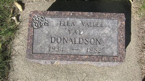 Ella Vallee Val Stalheim Donaldson Find A Grave Memorial