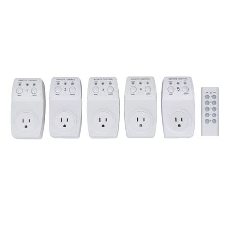 Remote Control Outlet Plug, 120V Wireless Remote Control Electrical Outlet Switch Energy Saving ...