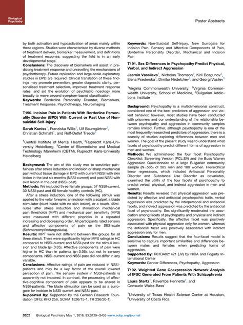 Pdf T Sex Differences In Psychopathy Predict Physical Verbal And Indirect Aggression