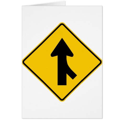 Merging Traffic Highway Sign (Right) | Zazzle.com