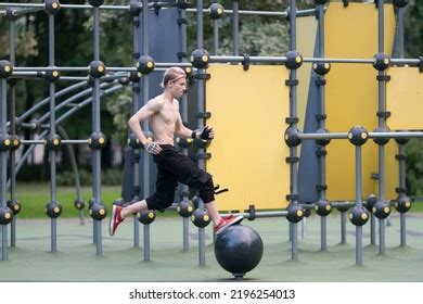 Happy Naked Man Jumping Stock Photos Images Photography Shutterstock
