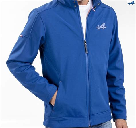 Softshell ALPINE Bleue Pour Homme De La Collection Officielle Alpine