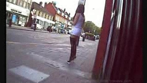 Busty Hooters Babe Catches Bus In Thigh Boots Thigh High Honeys Clips Sale