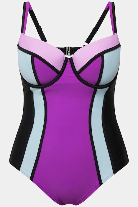 Colorblock One Piece Swimsuit Swimsuits Swimwear