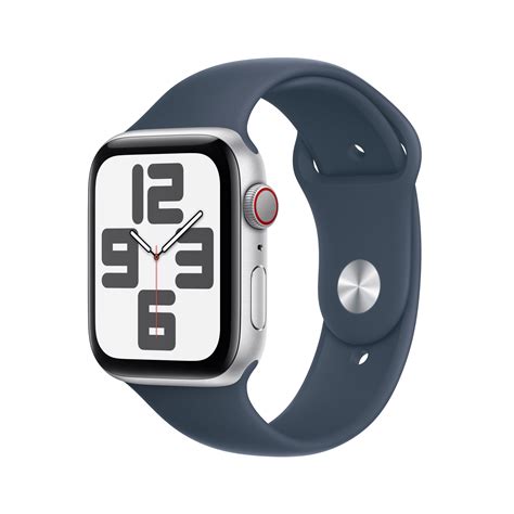 Apple Watch SE GPS + Cellular 44mm Silver Aluminium Case with Storm
