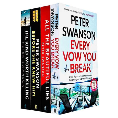 Peter Swanson Collection 4 Books Set Every Vow You Break All The
