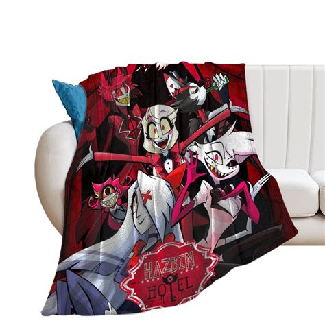 Anime Cartoon Hazbin Hotel Blankets Soft Flannel Throw Blanket Hazbin