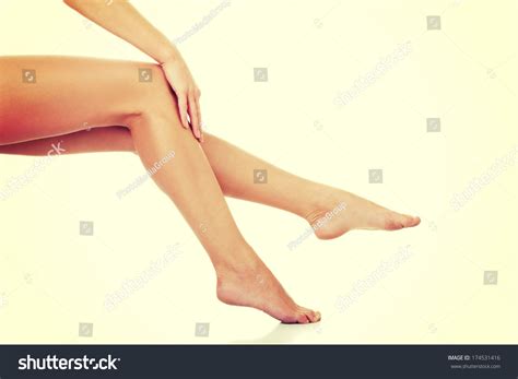 Naked Long Legs Sitting Woman Her Stock Photo 174531416 Shutterstock