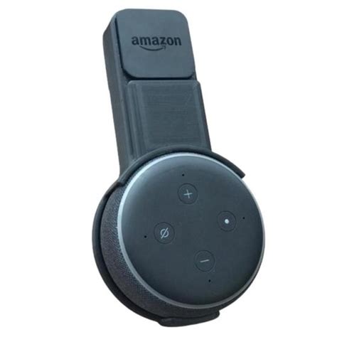 Suporte De Tomada Alexa Amazon Echo Dot Preto Super D Suporte