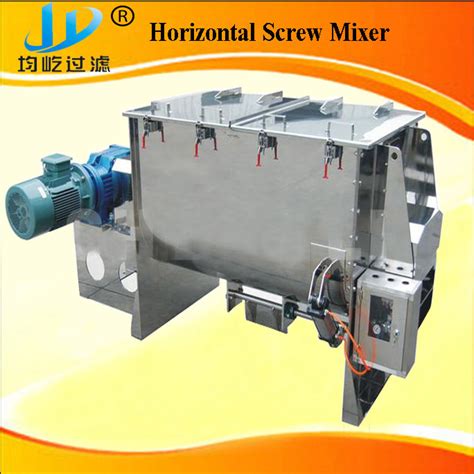 Horizontal Paddle Dry Powder Pellet Color Screw Granular Blender Mixer