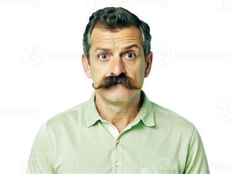 Middle Aged Man With A Mustache Showing Concern 49128571 Png