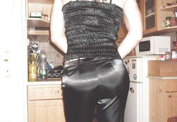 Dark Hued Satin Suit Pants Harness Jacket ZB Porn