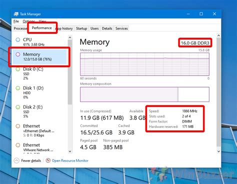 How To Check Ram Type Speed And Size On Windows Winbuzzer