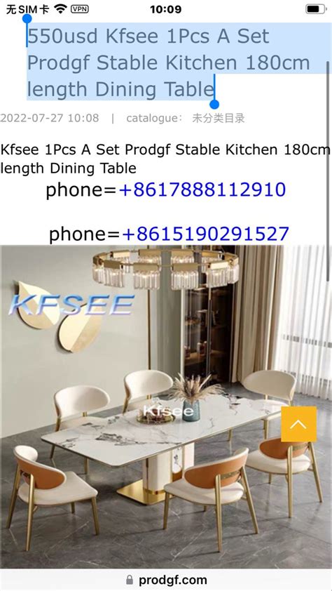 Usd Kfsee Pcs A Set Prodgf Stable Kitchen Cm Length Dining Table