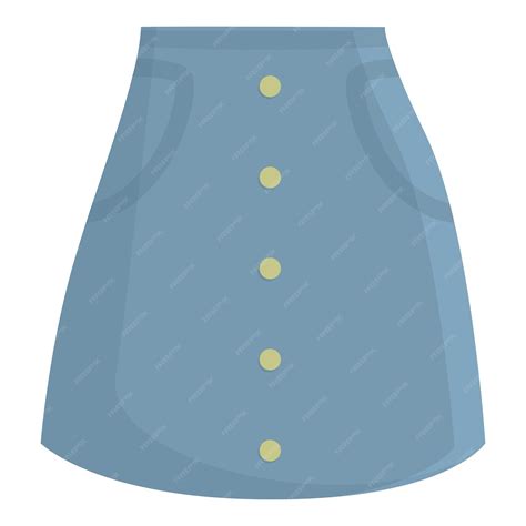Premium Vector | Skirt icon cartoon vector woman mini fress blue