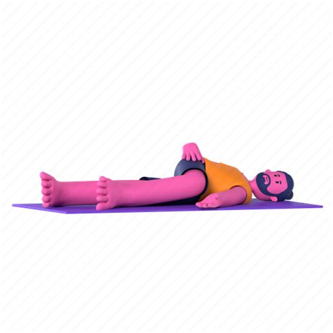 Supine Spinal Twist Pose Supta Matsyendrasana Yoga Yoga Pose