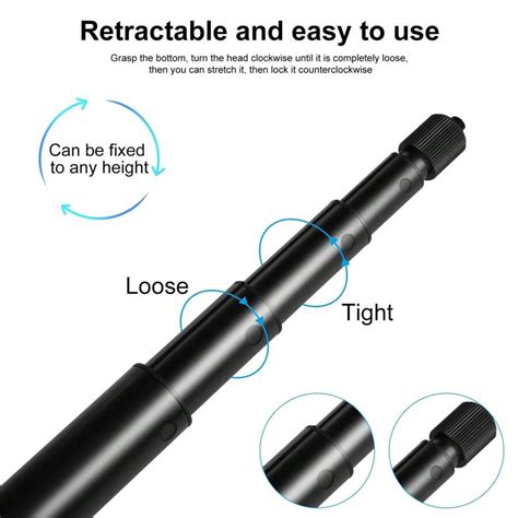 Puluz 2m Metal Selfie Stick Monopod For Insta360 One Rs X2 X3 X4