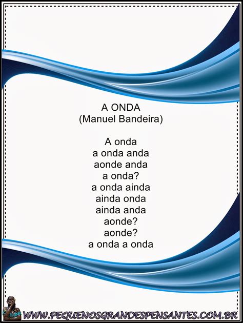 Pequenos Grandes Pensantes.: Atividades para o Dia Da Poesia - Educação