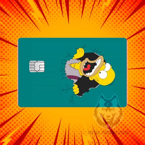 Adesivo Para Cart O De Cr Dito E D Bito Skin O Tema The Simpsons