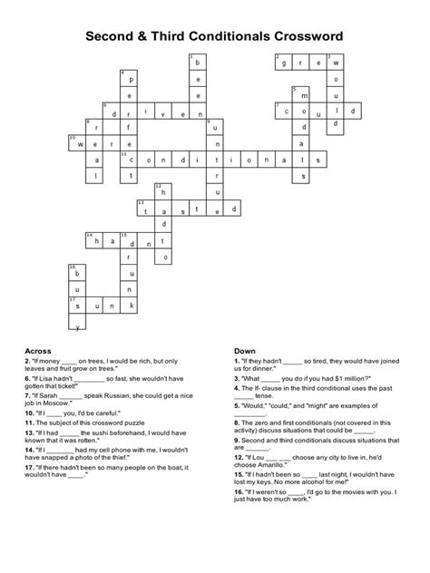 Conditional Sentences Puzzle | PDF