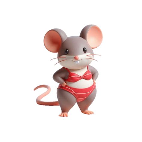 Bikini Mouse Stickers By Paul Scott