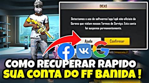 Como Recuperar Conta Pelo Id Como Desbanir Conta Do Free Fire Banida