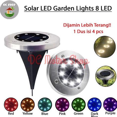 Jual Lampu Taman Garden Solar Tanam Tancap Pavling Bulat Tenaga Surya 8