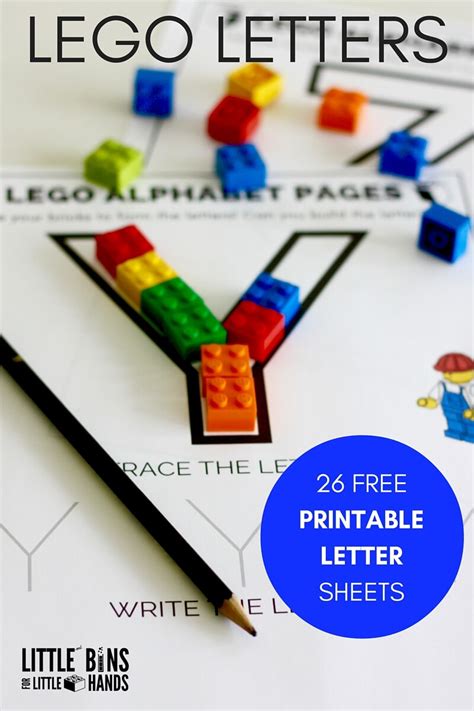 Learn With Lego Letters Little Bins And Bricks