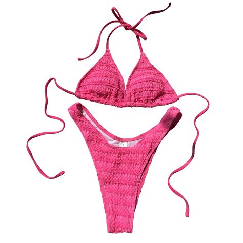 Piece Bikinis V Neck For Women Drawstring Strapped One Swimsuit Bikini Swim Suits Trendy