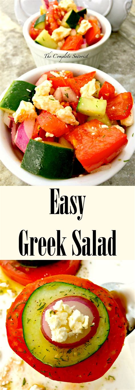easy greek salad  complete savorist