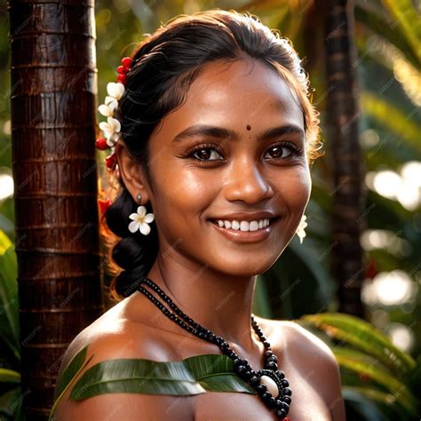 Premium Photo Fijian Woman From Fiji Typical National Citizen