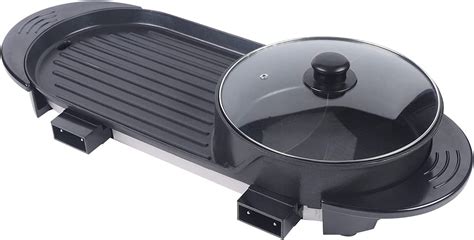 In Electric Hot Pot With Grill With Multifunction Smokeless Non Stick Grill V Hotpot With