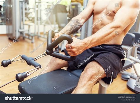 Fitness Muscular Man Naked Torso Working Stock Photo Shutterstock