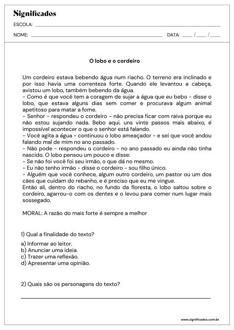 Atividades 5º Ano Portugues
