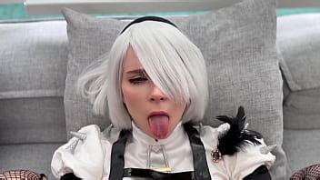2B Gets Her Tight Pussy Fucked In All Positions And Takes Cum On Her Face Osplay NieR
