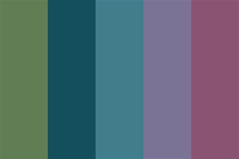 Dusty Jewel Tones Color Palette