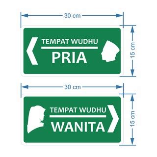 Jual SIGN PLANG PAPAN RAMBU TEMPAT WUDHU DAN SIGN MASJID MUSHOLLA