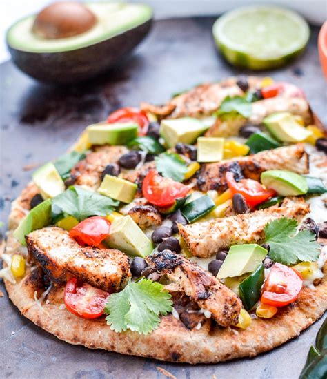 Southwestern Chicken Naan Pizza My Modern Cookery